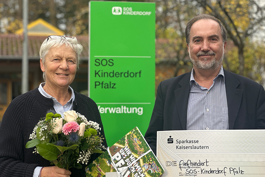 Spende an das SOS-Kinderdorf Pfalz